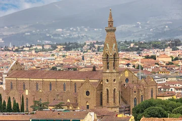 The famous Basilica of Santa Croce (Italian: Basilica di Santa Croce), located in the heart of Florence, Italy, is one of the most striking examples of Italian Gothic architecture. © Sergey