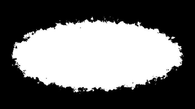 ink drop spreading animation, overlay with alpha channel. Black ink stain spreading in water, Ink transition splatter black ink splatter background, 4k