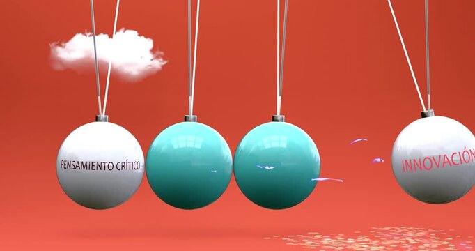 Pensamiento cr&iacute;tico e innovaci&oacute;n - causa y efecto en una cuna de Newton: el pensamiento cr&iacute;tico pone en movimiento la innovaci&oacute;n. Pensar bien para innovar.