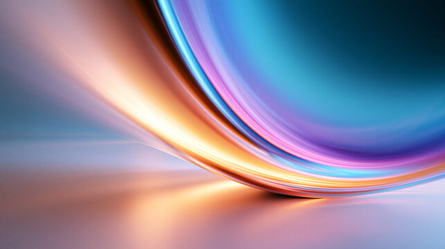 Abstract Glowing Light Wave Curve Background with Dynamic Colors