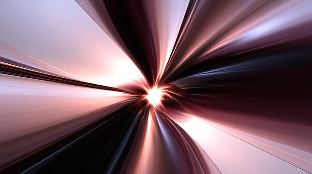 Abstract Futuristic Motion Blur Tunnel of Light and Speed