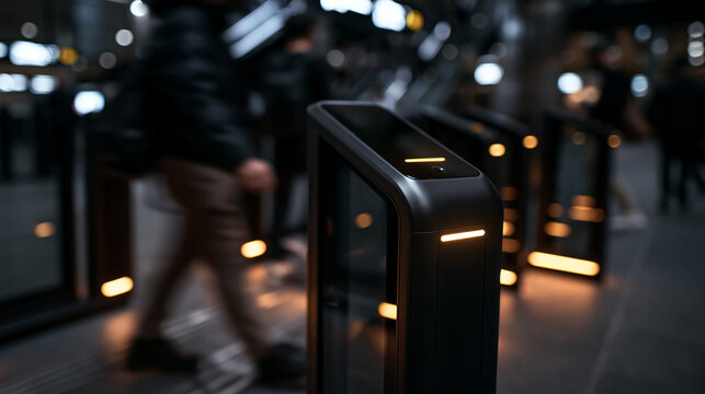 Smart Access Gate at Public Transit Station