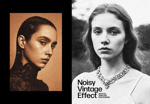 Noisy Vintage Effect For Poster And Social Media Design