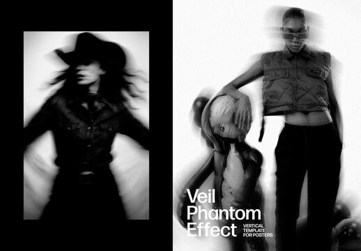Phantom Veil Effect For Poster And Social Media Design