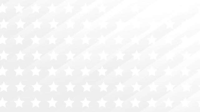 Patriot Day White Star Pattern Background Loop for Memorial Day and Veterans Day.
