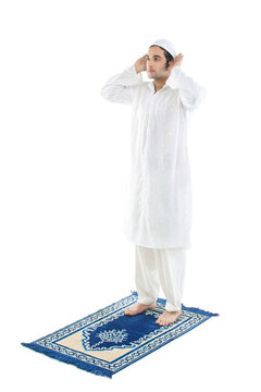 Muslim man praying 