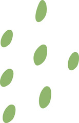 Fototapeta premium Minimalist children's decorative elements in harmonious colors, isolated PNG illustrations for covers, cards, invitations and print design.