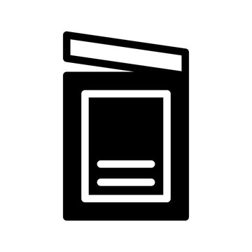 Open Sachet Icon Vector Symbol Design Illustration