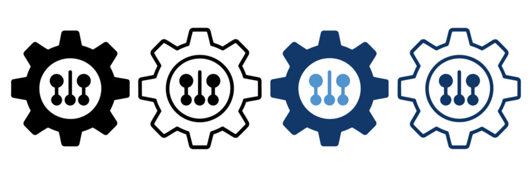 mass customization icon for personalized production and flexible manufacturing
