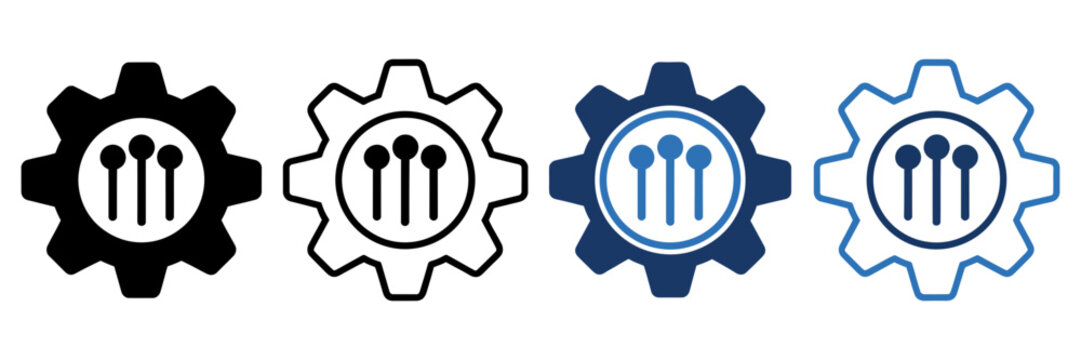 mass customization icon for personalized production and flexible manufacturing