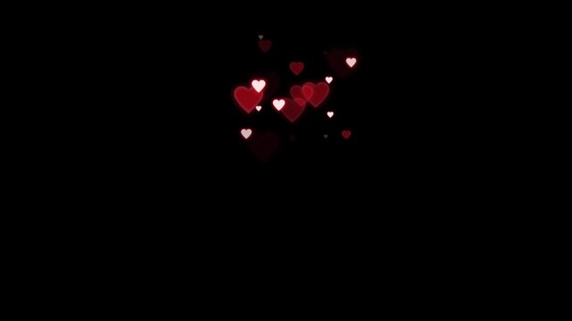 Lovely hearts animation video background