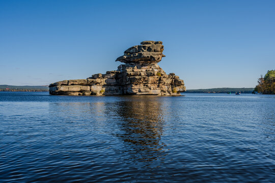 Rock formation in Burabay National Park