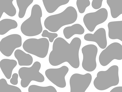 Cow skin animal print pattern. Cow print background. Hand drawn cow pattern. Animal print background. Abstract animal skin texture