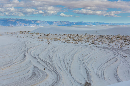 White sand dunes