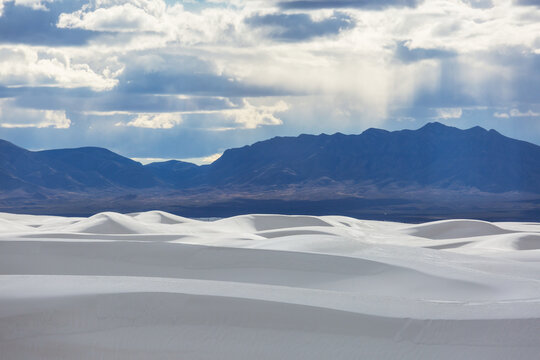 White sand dunes