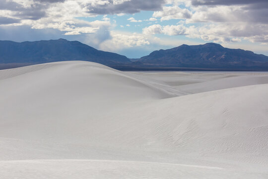 White sand dunes