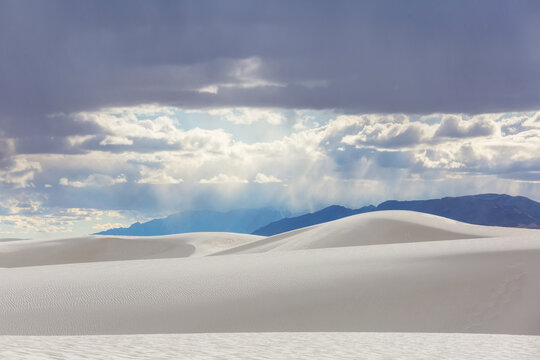 White sand dunes