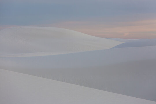 White sand dunes