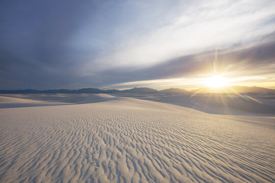 White sand dunes