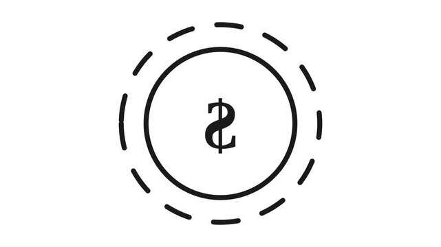 Coin Dollar Chip Icon