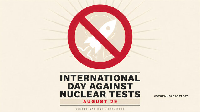 Protest sign against nuclear tests august 29