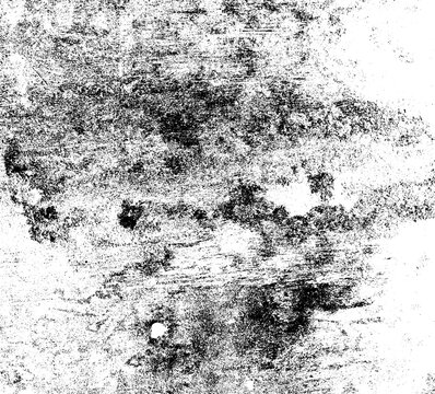 Black and white grunge texture with heavy noise, abrasions, deep scratches and an old rough surface effect for a vintage design