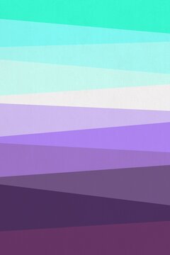 Abstract geometric background features purple and turquoise stripes