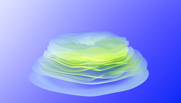 Abstract glowing layers create a dynamic modern graphic design