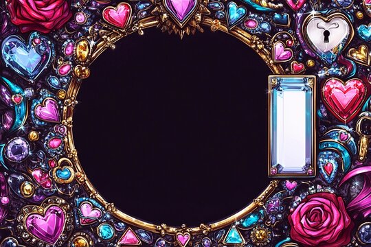 Creative Kaleidoscope jewel frame for Valentine's Day, Mother's Day, weddings, and March 8th celebrations