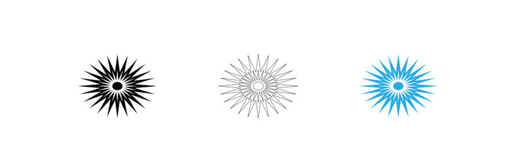 Fototapeta premium Colorful abstract explosion or spark burst design illustration