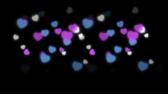 Lovely hearts animation video background