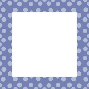 Chic Polkadot pattern square frame