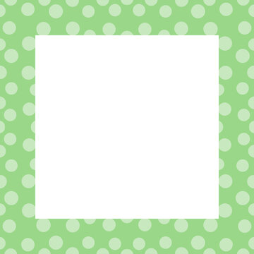 Chic Polkadot pattern square frame