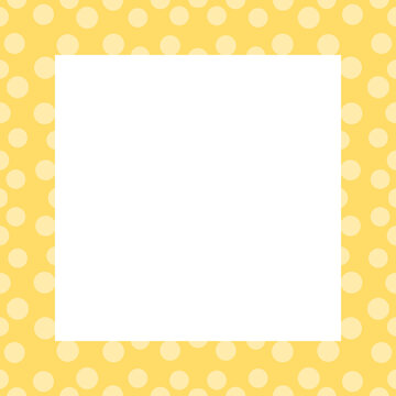 Chic Polkadot pattern square frame