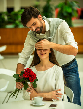 Romantic Surprise With Roses.