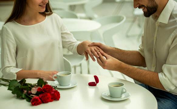 Engagement Ring Exchange Moment.