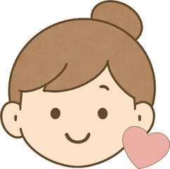 Heart Woman Vector Illustration