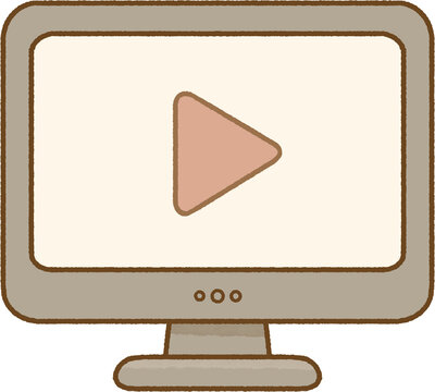 Online Video Vector Illustration