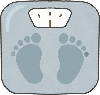 Weight Measurement Woman Vector Illustration