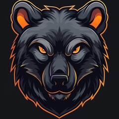 Fototapeta premium Aggressive Wildlife Mascot Illustration for Modern Competitive Gaming Team Identity