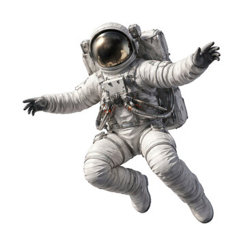 PNG Astronaut floating in space.
