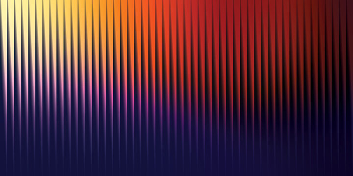 Vibrant abstract background featuring dynamic vertical lines with a smooth gradient transition from bright yellow and orange to deep red and purple creative digital illustration