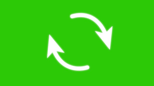 Black Circle Arrow Loading Animation Icon With Alpha Channel. Rotating, Progress Indicator, Process and Data Update Motion Graphic. Transparent Background