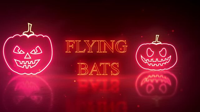 Flying Bats Celebrate the Spooky Season