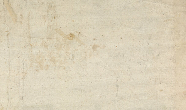 Aged paper texture background with subtle stains and weathered surface. Retro page sheet parchment for stationery, design, historical document, archival project