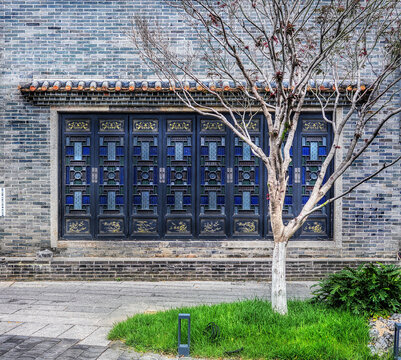 Foshan city, Guangdong, China.  Shunde Beijiao Bijiang ancient village boasts a history of over 800 years and designated as national cultural heritage. Well preserved Lingnan architecture. 