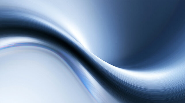 Abstract Blue Metallic Wave Background for Tech and Business Design