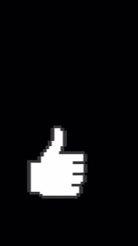 Pixel Like Icon Animation with Alpha Channel - 4K Portrait Vertical