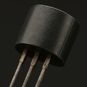 Three pin bipolar transistor component for circuit board hardware design