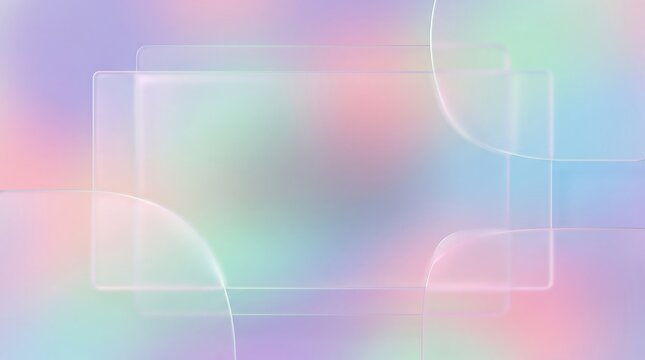 Frosted Glass Gradient Hero Section Background for Web Design

